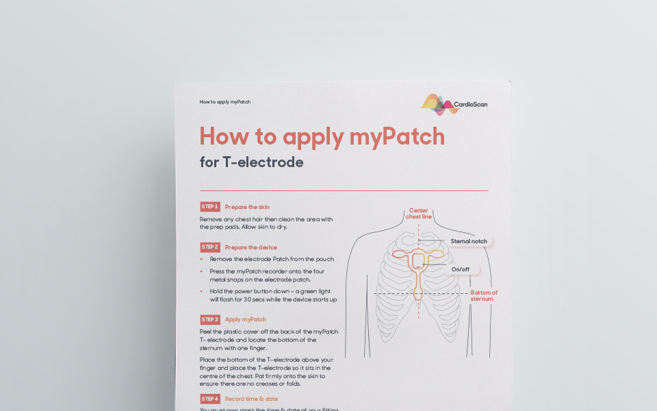 how to apply mypatch for t-electrode