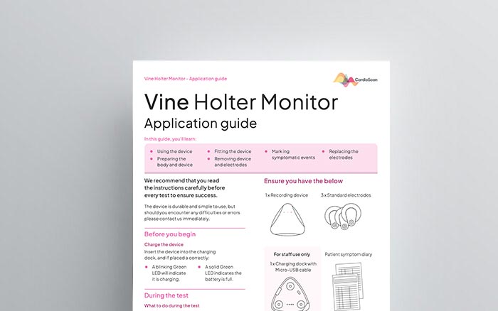 Vine Holter Monitor Application guide
